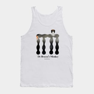 Bold monkey print "De brazza's monkey" Tank Top